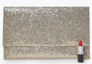 bolso de mano plateado