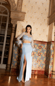 vestido invitada dos piezas boda