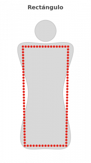 Silueta rectángulo, tipo de cuerpo